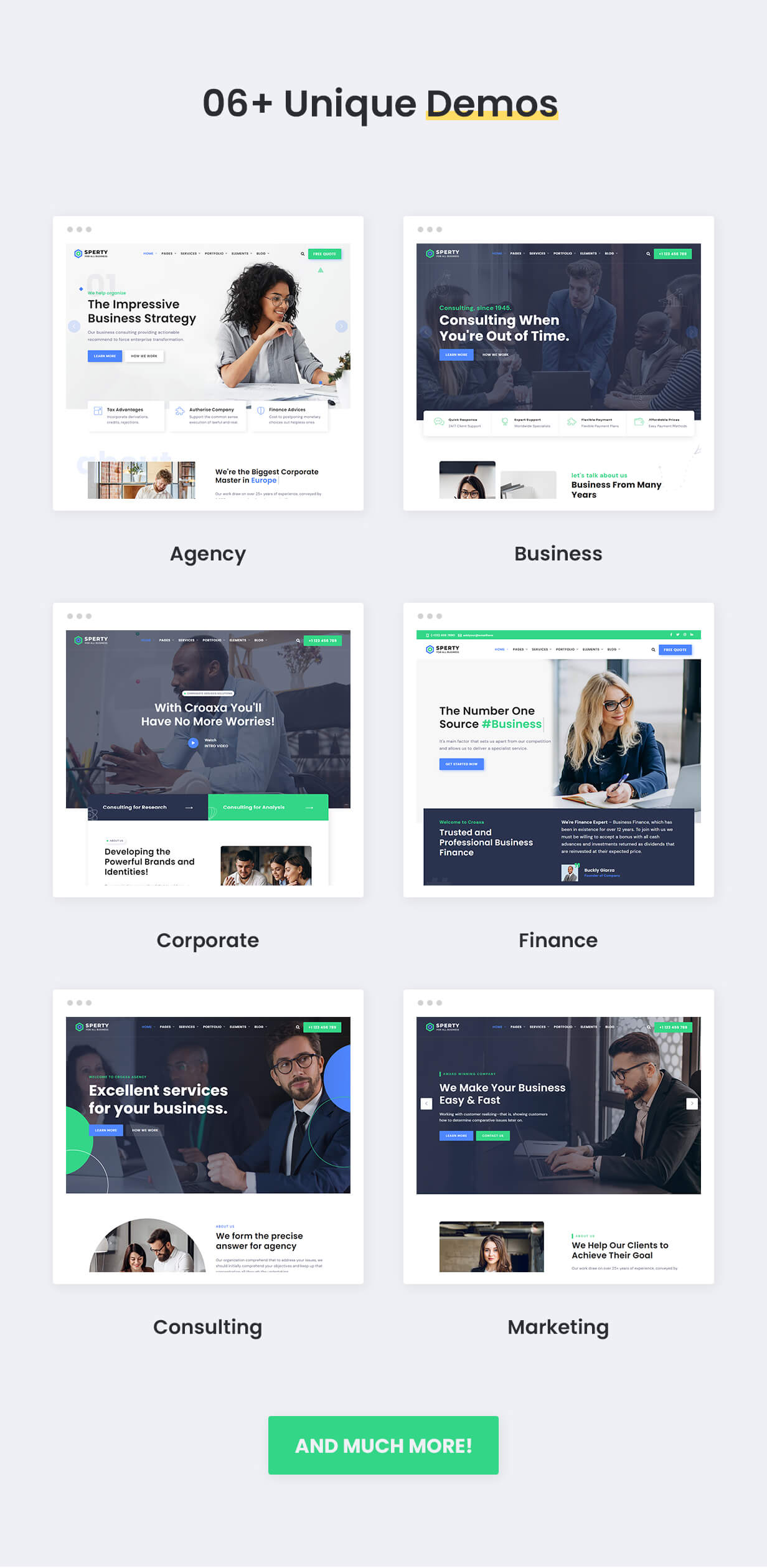 Sperty - Multipurpose Business HTML Template